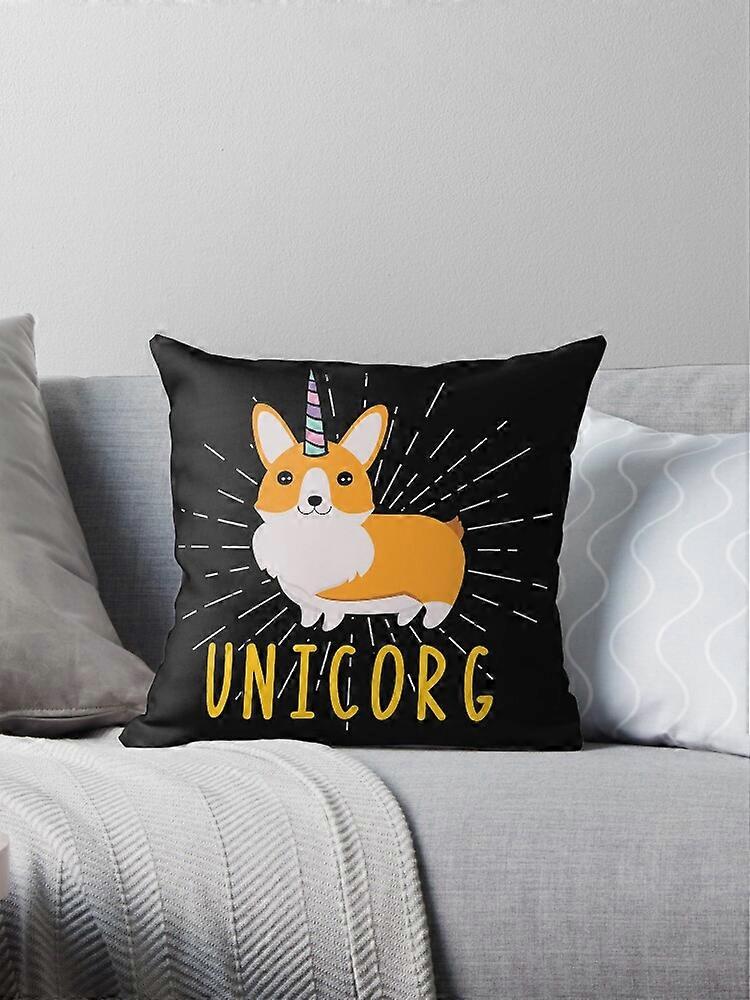 AIVO Unicorg Unicorn Corgi Copricuscini Copricuscino Copricuscino Divano Due Lati