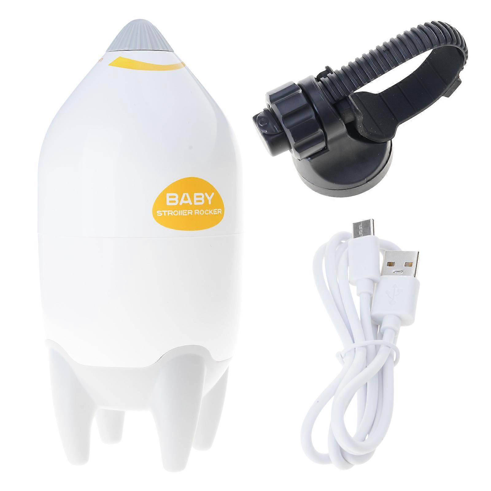 Baby Carriage Pram Rocker 25dB Quiet Operation Auto Function Infant Rocking System with Clip Portable Sleep Solution Multicolor