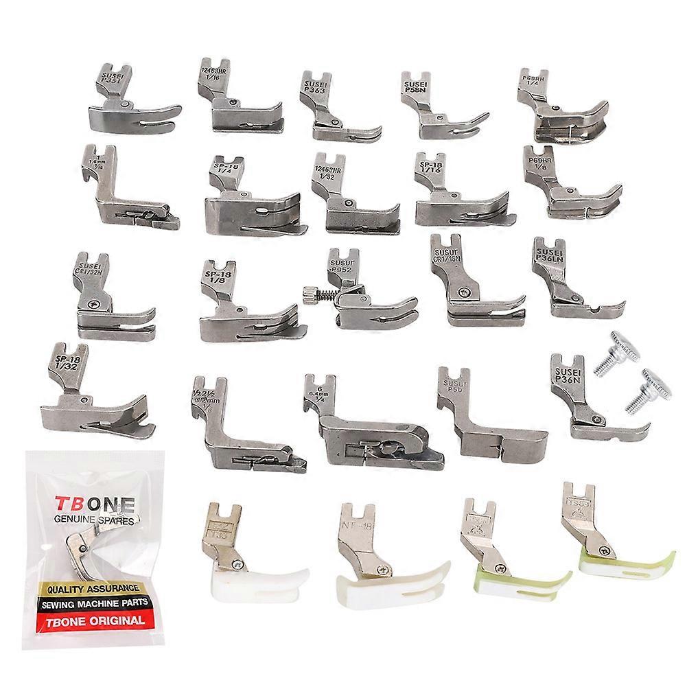 25Pcs Sewing Machine Presser Foot Set Industrial Various Specifications Accessories