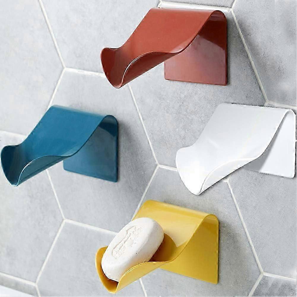 Soap dish for kitchen bathroom shower wall mounted self draining