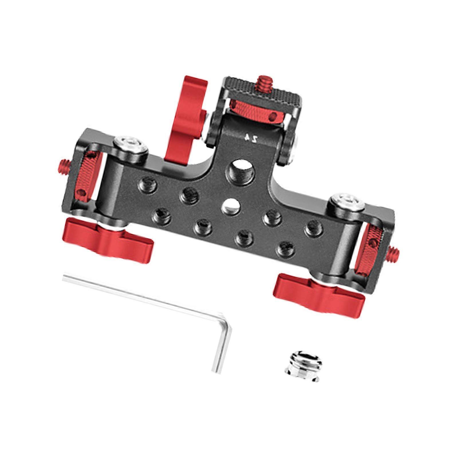 בסיס חצובה מסגסוגת אלומיניום עם מעמד צילום רב זווית PTZ מסתובב 180 ° לשימוש במצלמה אחת או מרובה מצלמה אדום