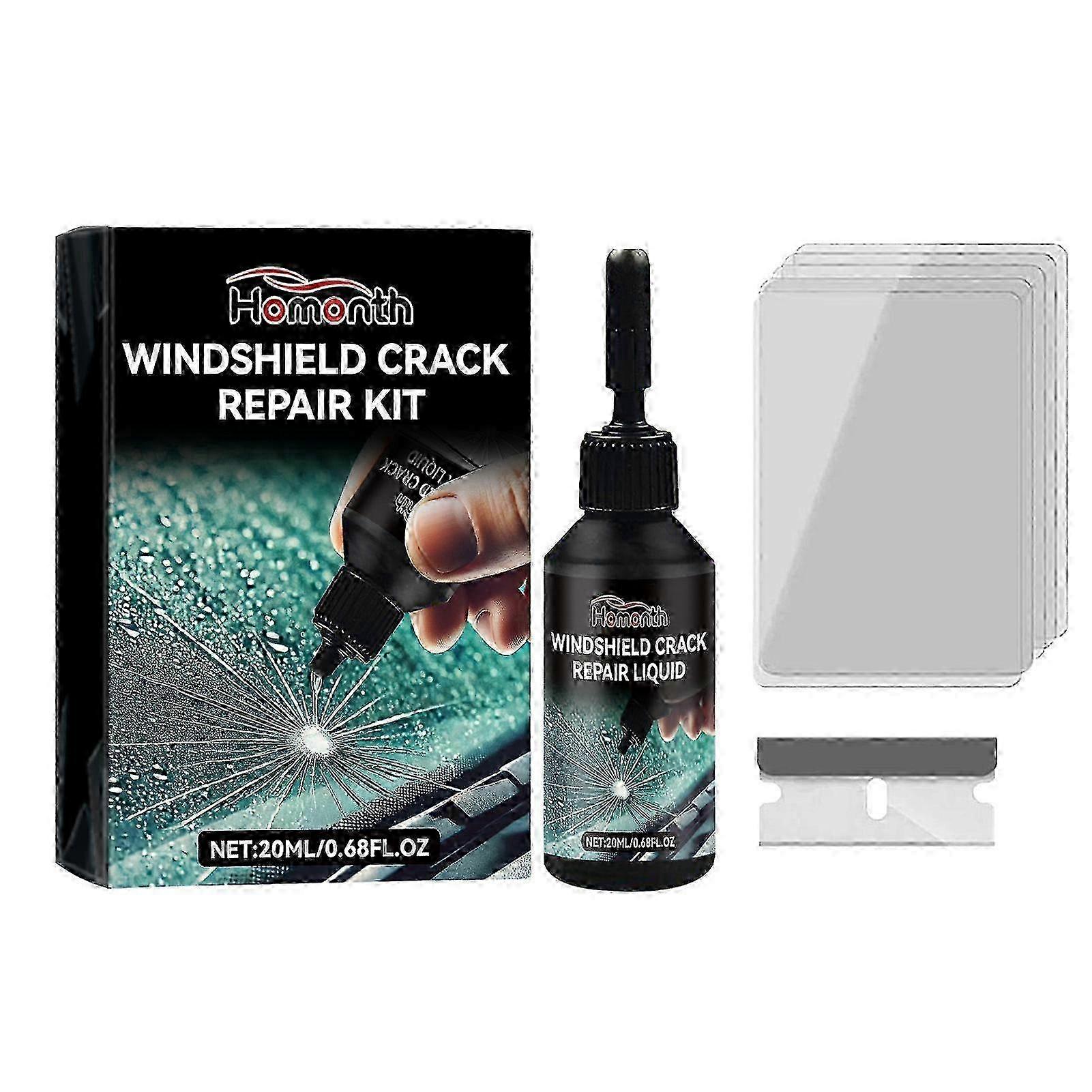 Windshield Crack Repair Kit Easy and User-Friendly Design Lightweight Tool for Fixing Chips and Star Shaped Crack
