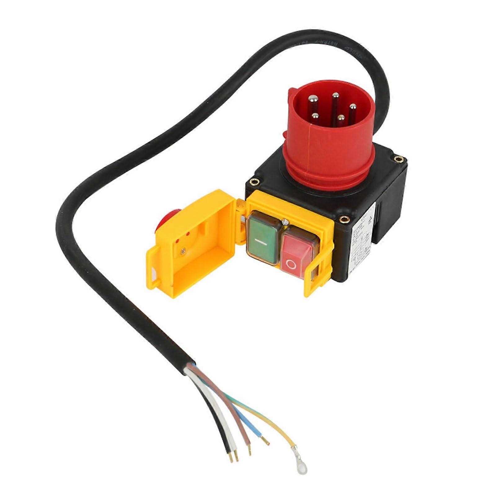 Electromagnetic Power Switch with Industrial Socket for Safe Reliable Control in Worksites