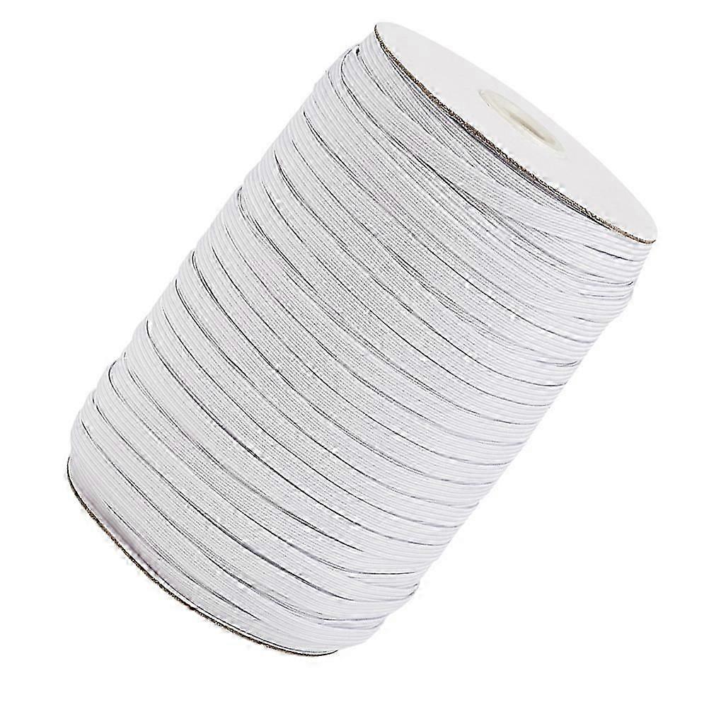 Elastic Stretch Band 1 Roll 180m Flat Ribbon 6mm White Essential For Maker And DIY Enthusiast Crafting Supplies