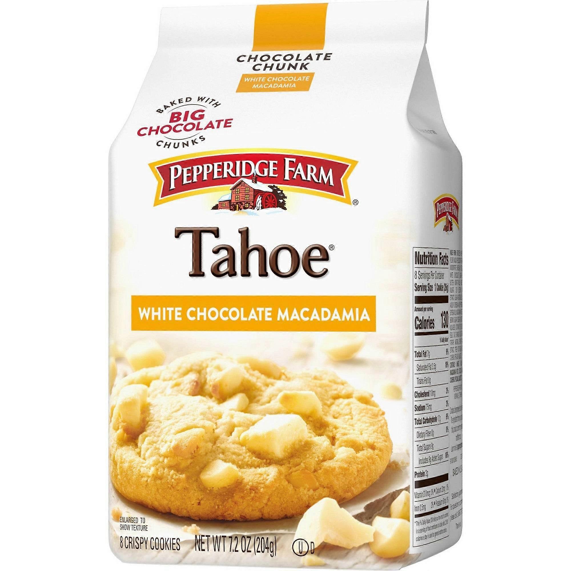 Pepperidge Farm Tahoe 白巧克力澳洲坚果饼干，7.2 盎司