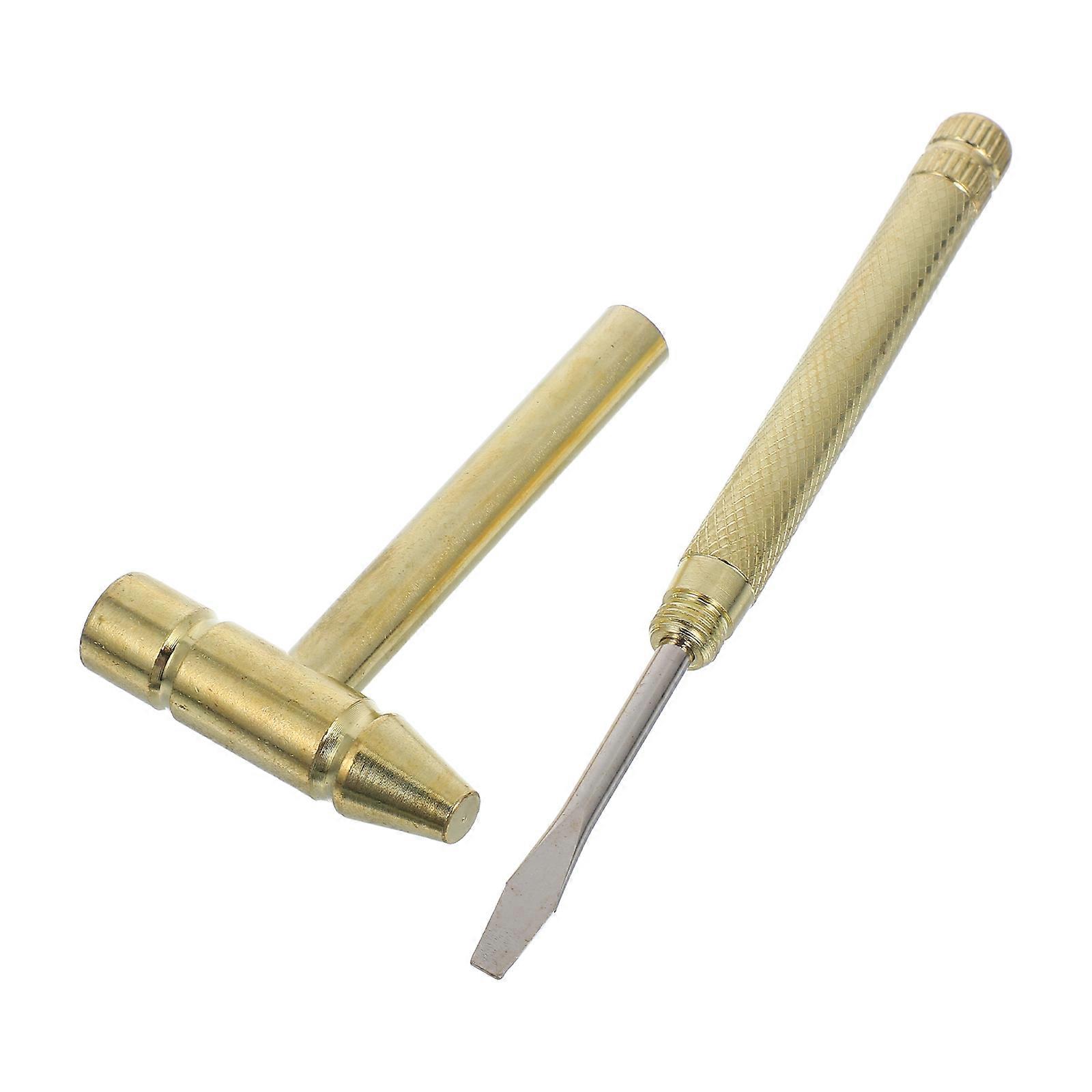 Small Hammer Screwdriver Combination Tool for Home Use Golden