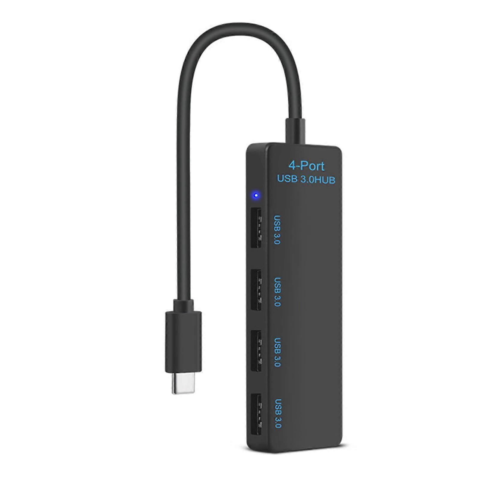Type C To USB3.0 Hubs 4Port USB C Hub For Fast Data Transfer And Charging On Laptops Tablets And Phones