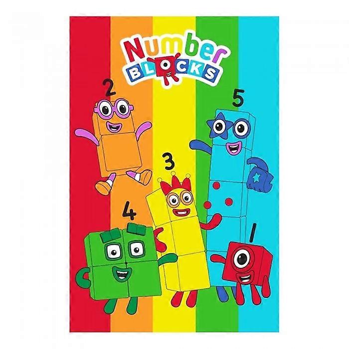 Numberblocks Fleece Rainbow Blanket