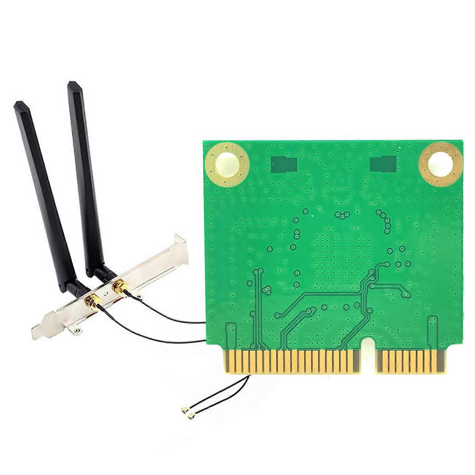 Wifi6 Networking Card RTL8852BE PCIE 2.4/5Ghz 574Mbps and 1148Mbps Fast Internet Connectivity for Laptops Desktops Multicolor