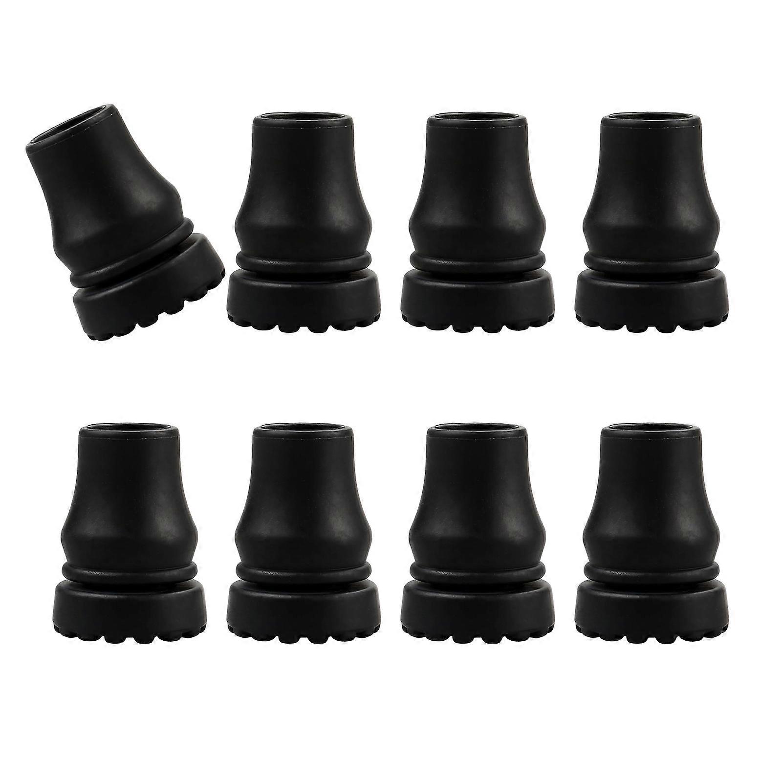 8Pcs Walking Hiking Stick Tip Protectors Trekking Poles Tip Replacement Feet Walking Stick Pad Buffers Easy to Install Multicolor