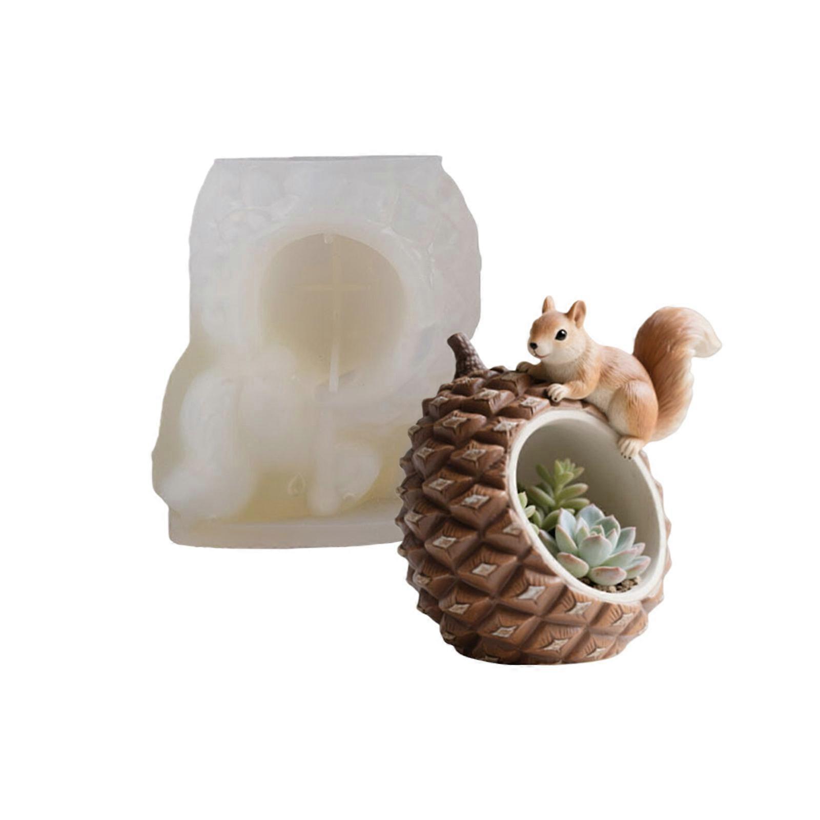 Multi Purpose Pinecone Silicone Mold Craft Unique Planters Trinkets Dishes Candlestick Holders Using Resin Or Cement Multicolor