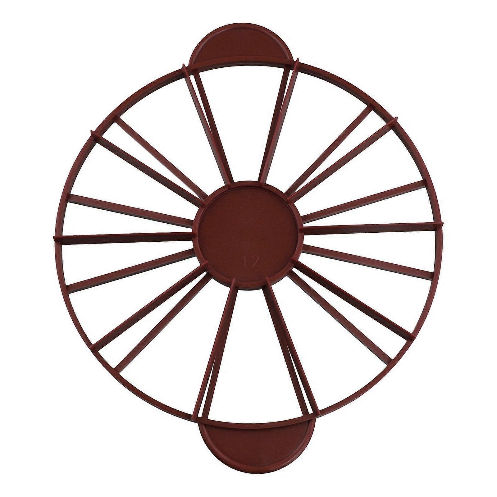 Cake Divider Slice Pie Cake 10 / 12 Piece Equal Portion Marker Divider Dark Red