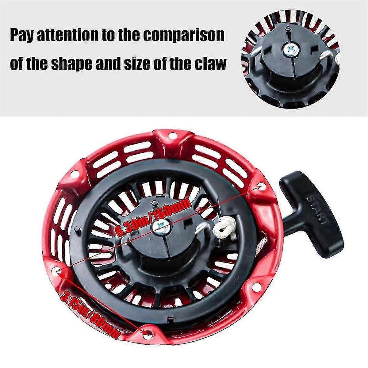 Engine starter assembly for GX200 GX160 with curved rod