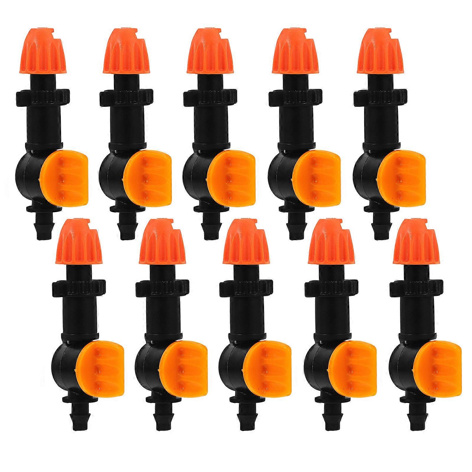 Drip Irrigation System 10Pcs For Landscape Maintenance Featuring Adjustable Water Flow Control And Anti-
