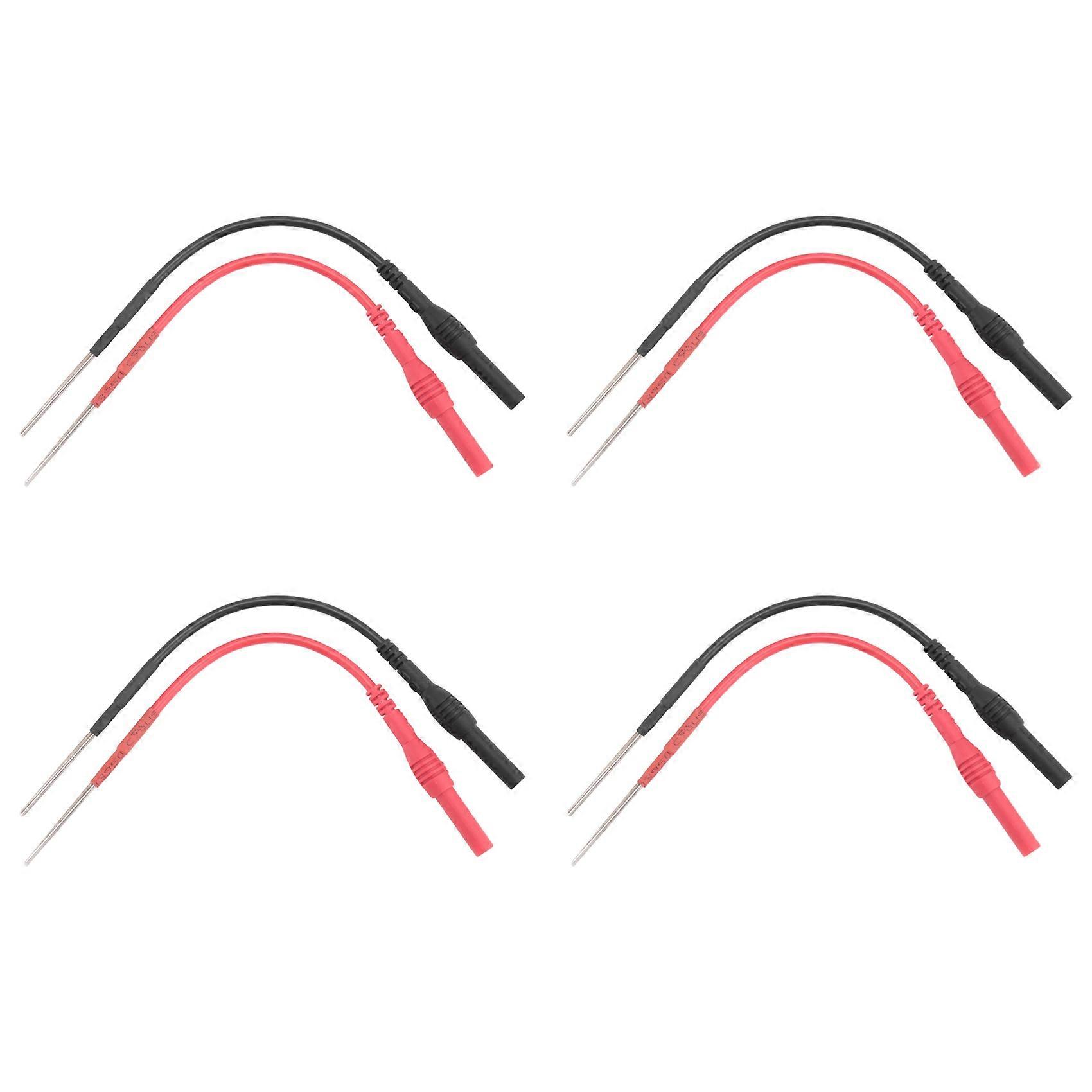 8 PCS Flexible Spoon Back Probes, Back Probe Pins Automotive Compatible with 4mm Banana Plug Test Leads