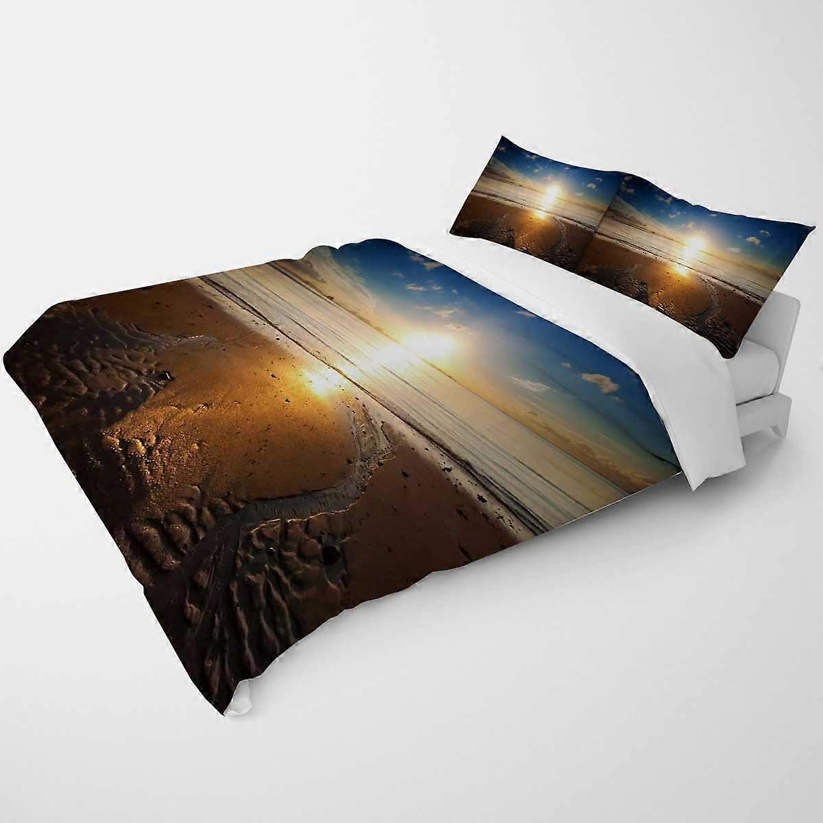 King Duvet Cover Set Boho Bedding Soft Breathable Reversible 3Piece King Size with Pillow Shams