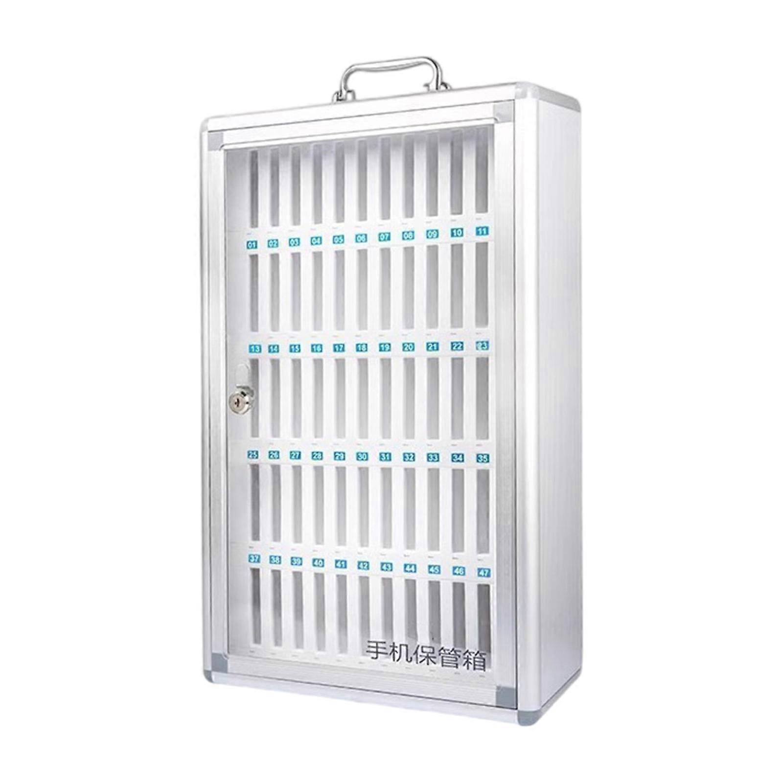 Portable Aluminum Alloy Phone Locker with Comfort Handle for Easy Carrying Portable Design Secure Storage for Smartphones in Various Environment