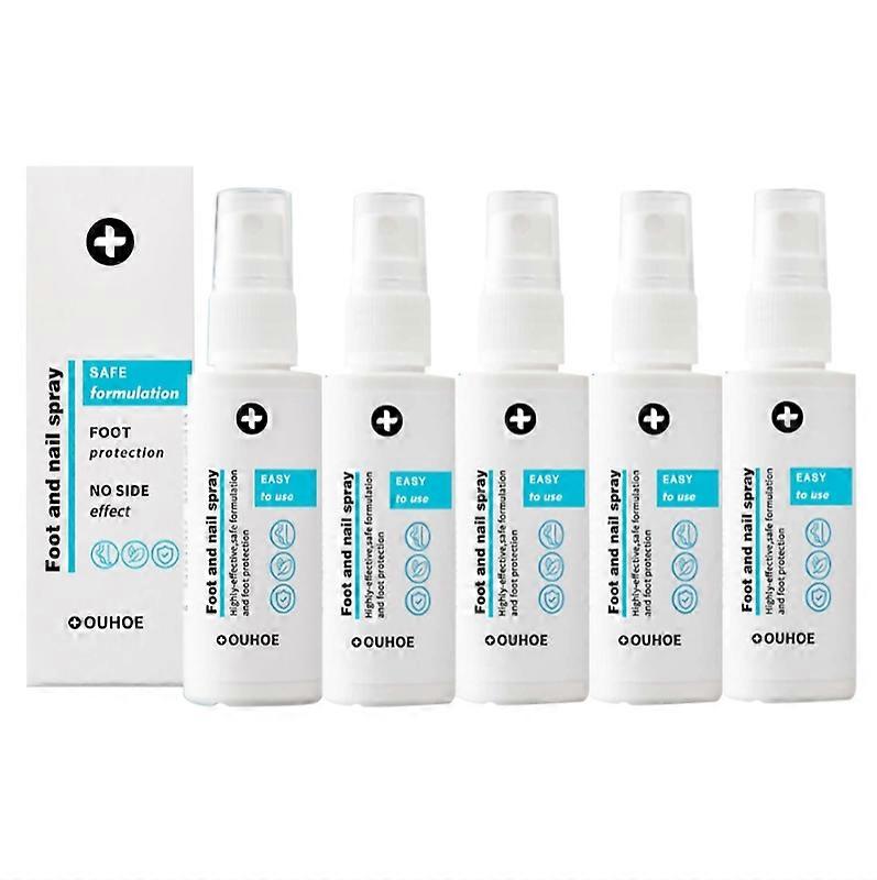 Spray para pés e unhas (1-5x), cuidado natural e poderoso para os pés, 30ml