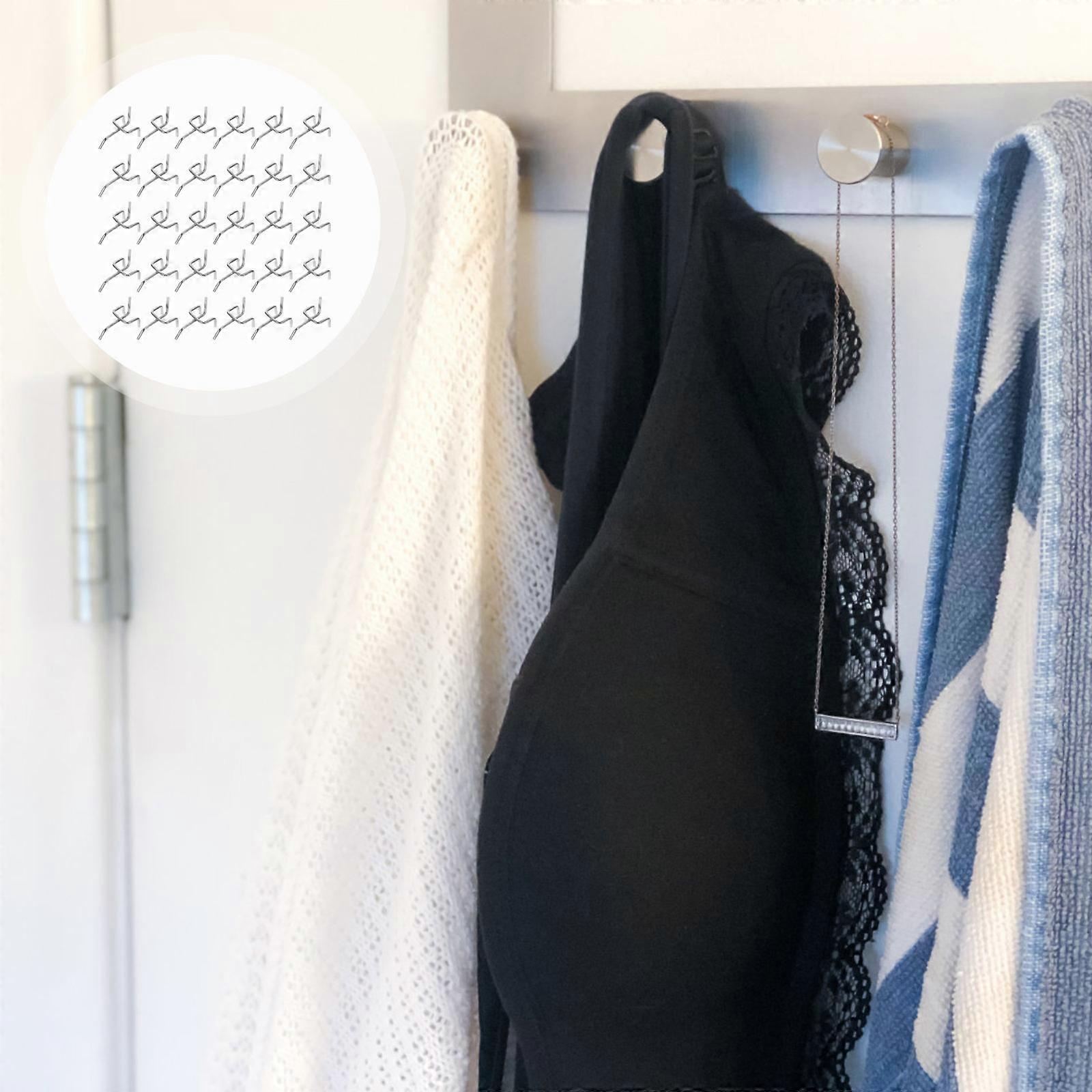 50Pcs Shelf Hook Supermarket Shelves Three Foot Hook Hole Board Hook Three Fork Triangular Hole Board Hook