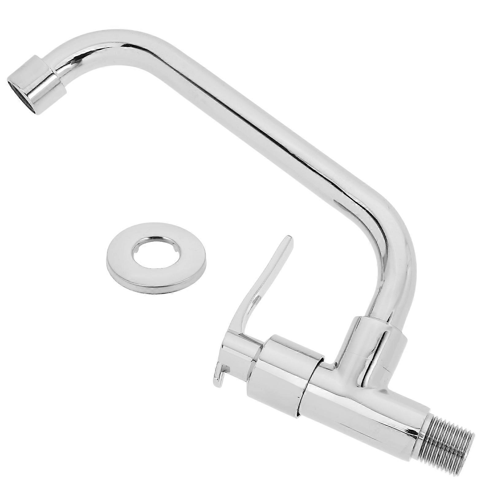 Single Cold Water Faucet Kitchen Tap Wall Mount 1Set for Home Use