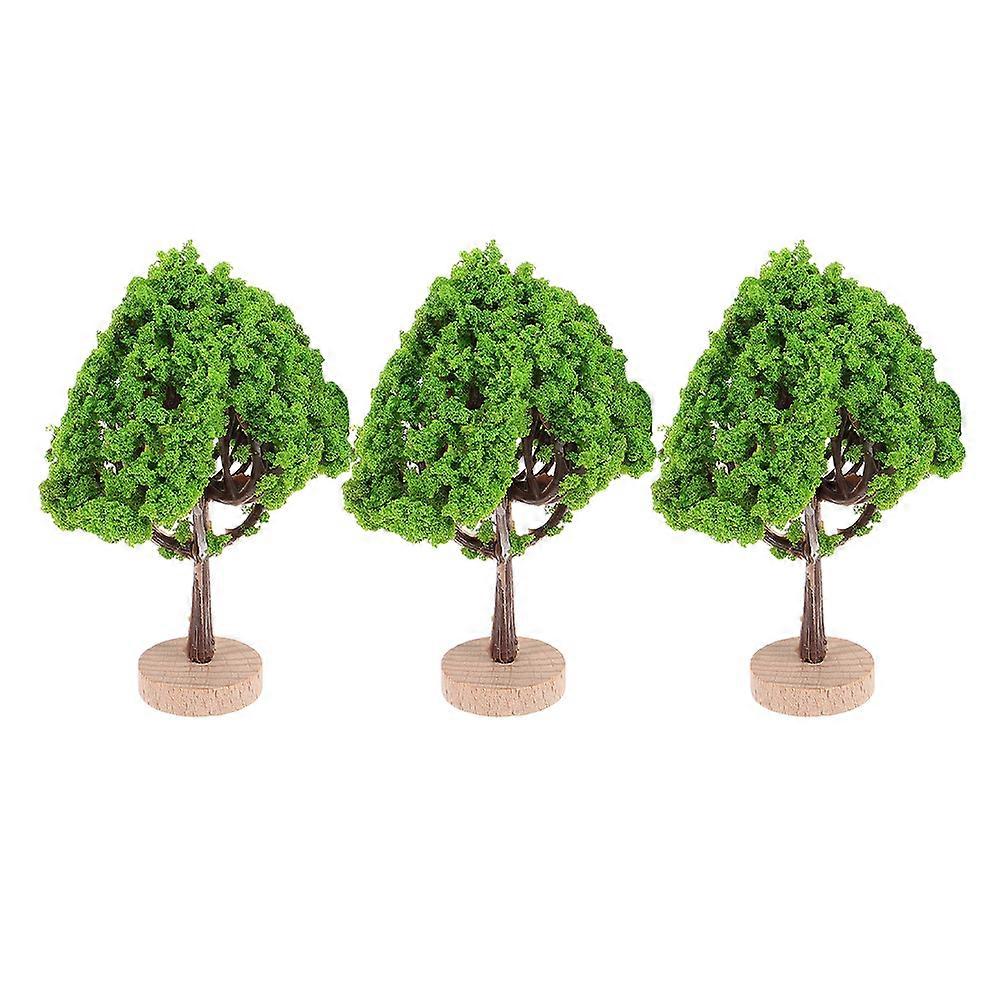 Miniature Model Trees for Diorama with Base 3Pcs Realistic Trees