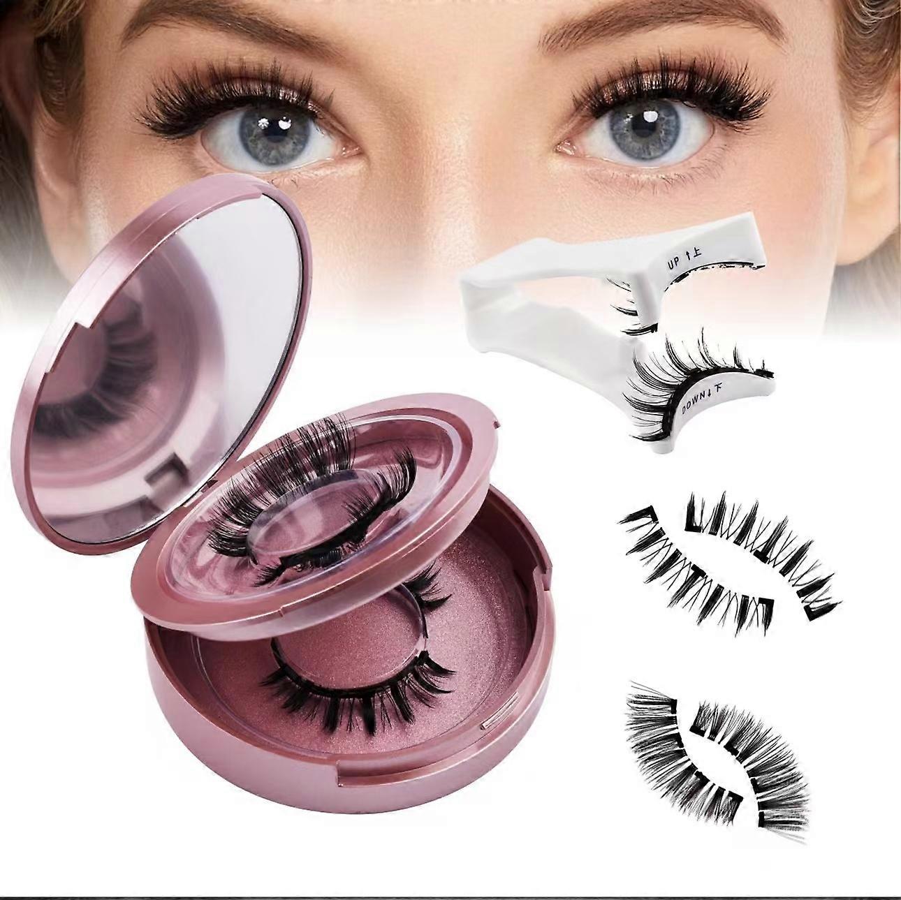 Magnetic Eyelash Strip Applicator Soft Magnetic Eyelashes Natural Look No Glue Required Eyelash Applicator Kit for Beginners DIY at Home Natural