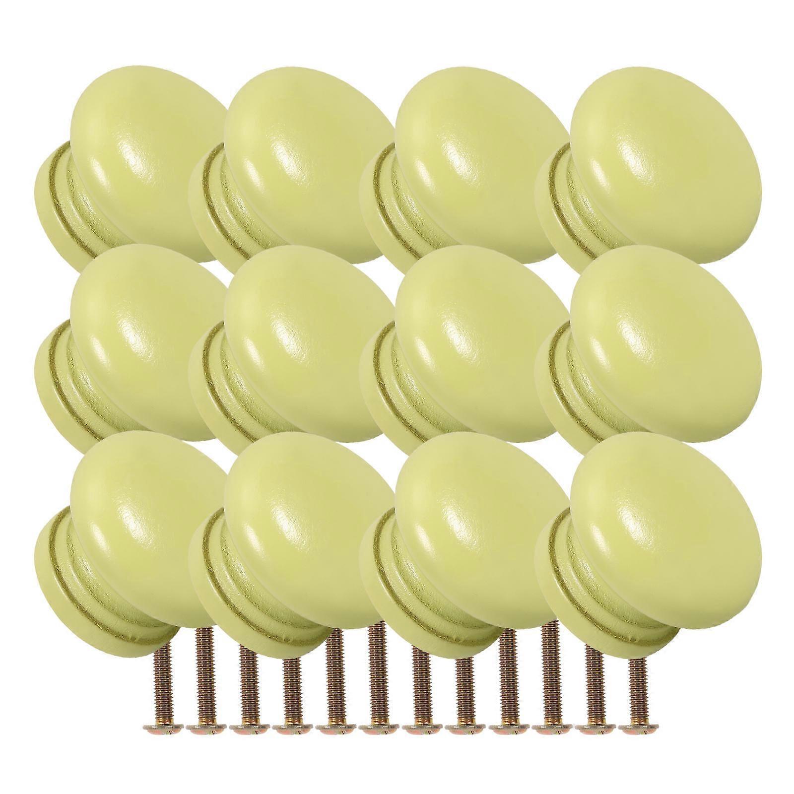 12pcs Door Handle Wood Cabinet Pull Furniture Knobs Hardware Accessory