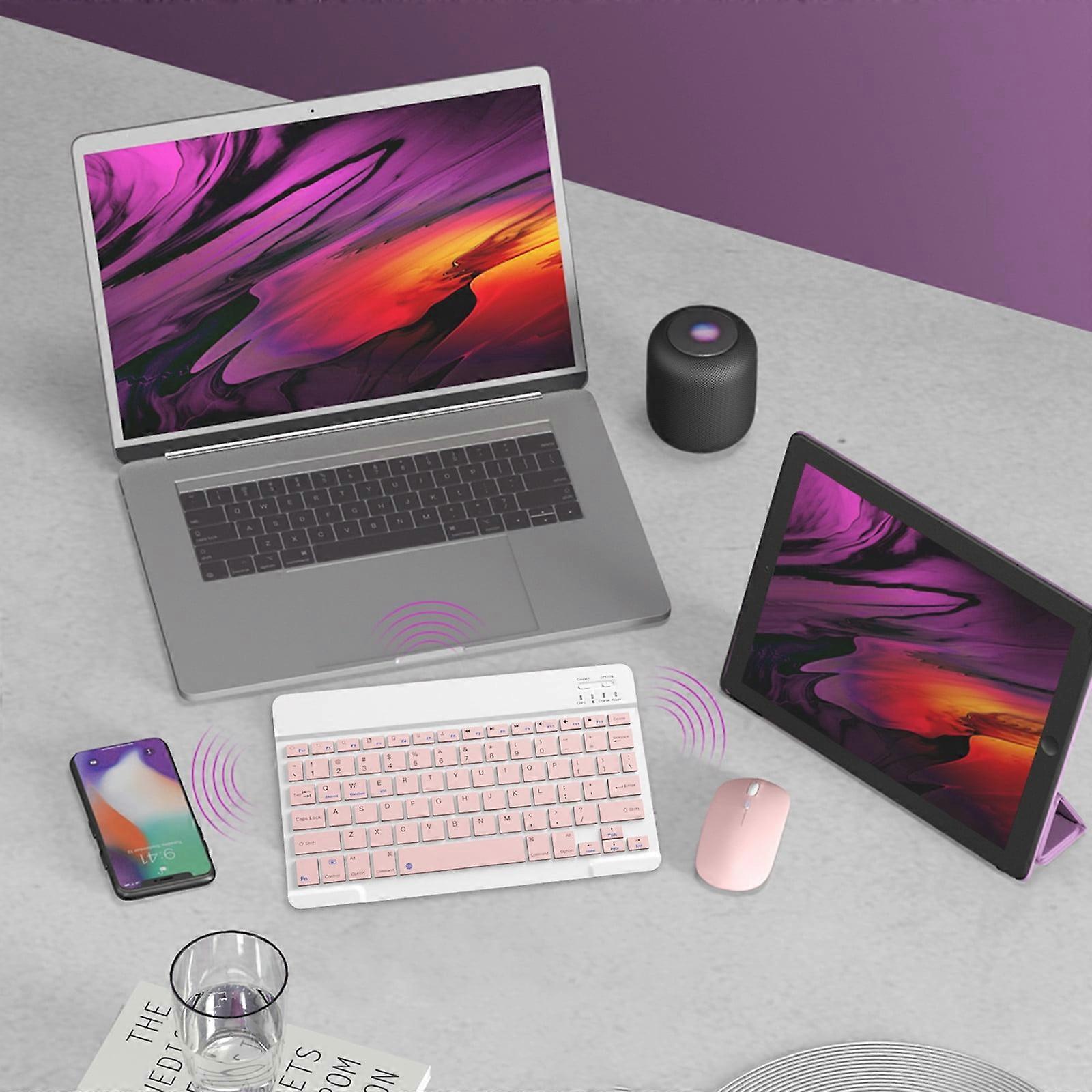 Naxoaeo Clearance Wireless Keyboard and Mouse Combos, Bluetooth Keyboard & Mouse Portable BT Wireless Keyboard & Mouse For Android PC Tablet