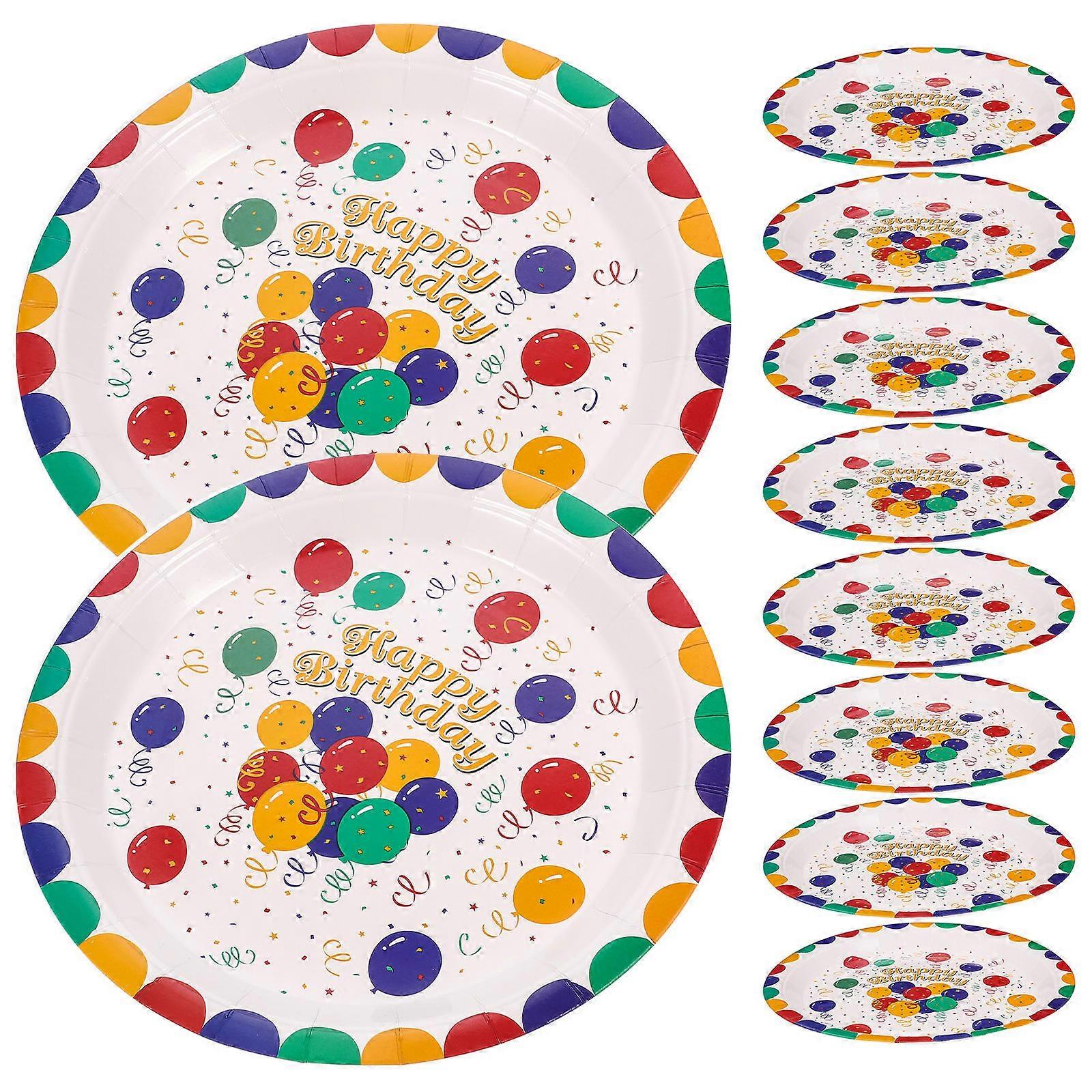 Party Supplies Household Food Plate for Multi-Function Use 30Pcs Set