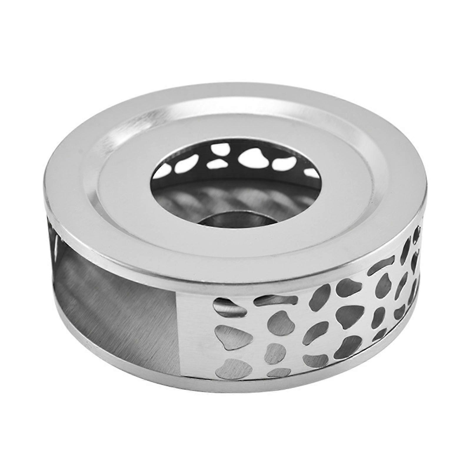 Chauffe-th�� �� caf�� en acier inoxydable, th��i��res en trivente, accessoires de service �� caf��, bougie chauffe-plat, 6.2 po