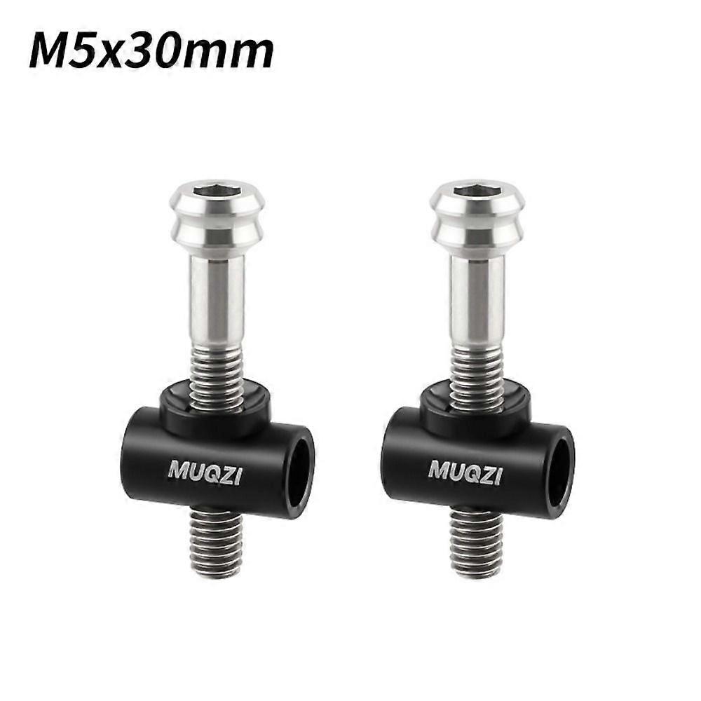 Boulons de tige de selle de v��lo en alliage de titane TC4, 2 pi��ces, M5 * 30/40MM avec rondelles, boulons fixes de selle de v��lo durables co