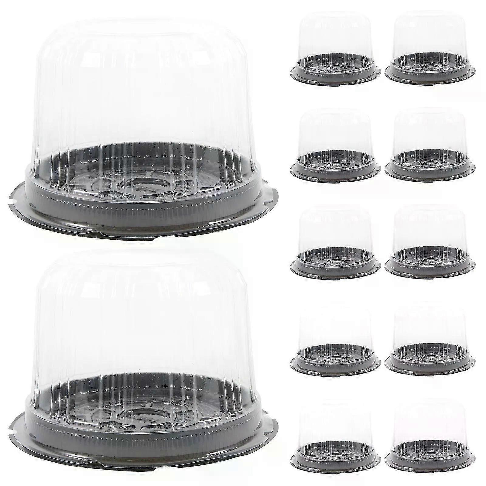 20 Pcs Packing Box Cake Dessert Containers Cold Shipping Boxes Flash Holder Plastic Multi-function Case Carrying Birthday