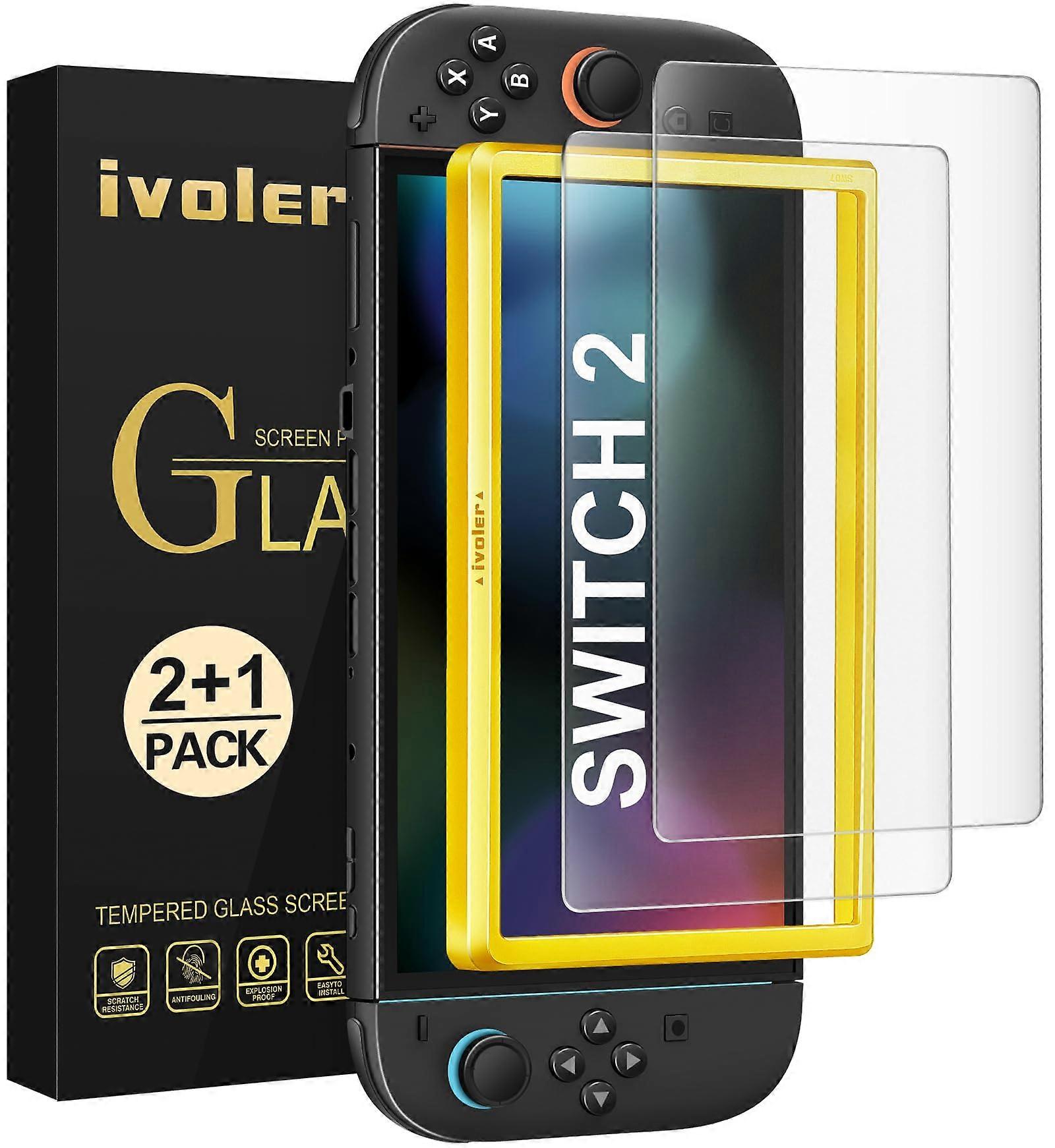 Screen Protector for Nintendo Switch 2 2 Pack Matte AntiGlare Tempered Glass 7.9 Inch Full Coverage