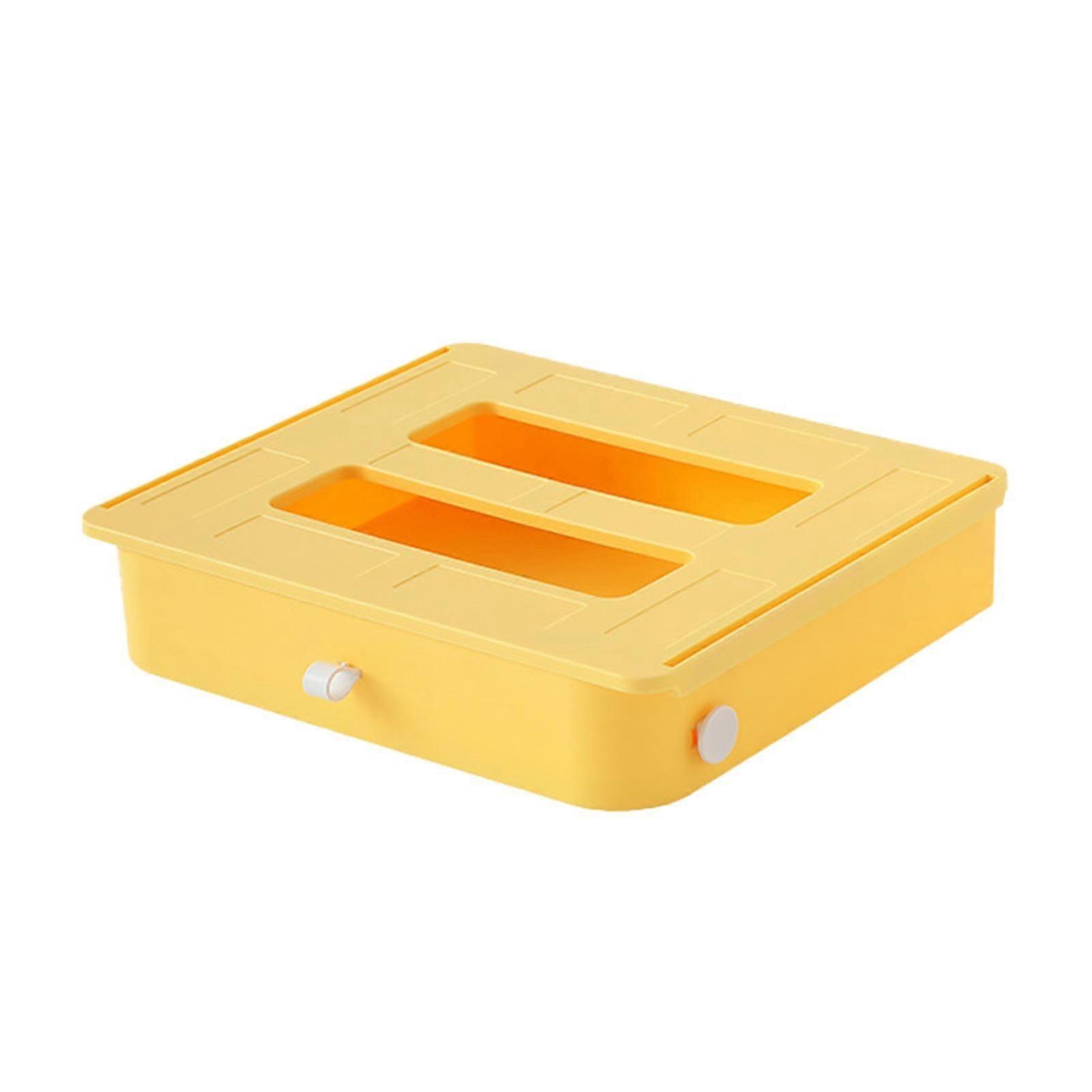 Under Desk Storage Box Multi-function Wide Application Abs Under Table Drawer Tray Desk Pencil Organizer For Office