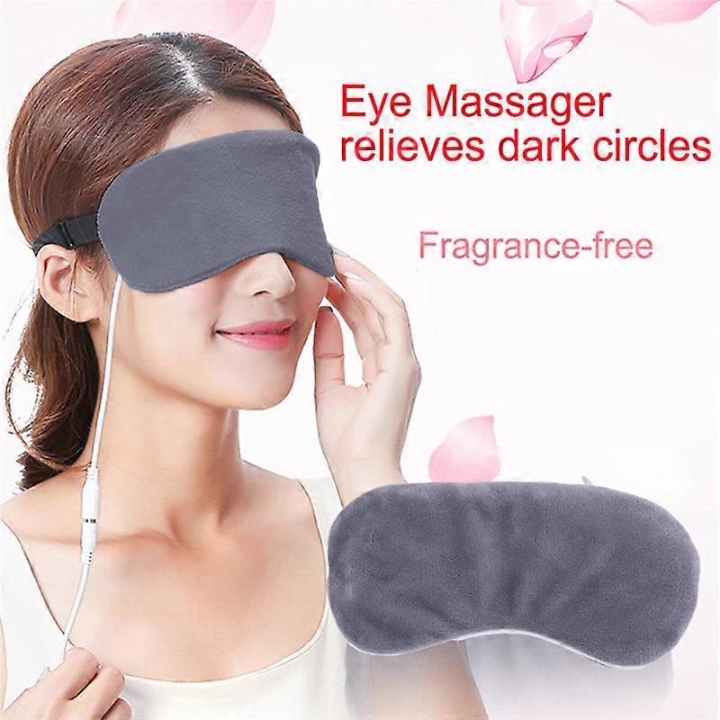 Masque pour les yeux chauffant, masque pour les yeux USB pour les yeux secs avec temp��rature de chauffage constante, coussin chauffant �� com