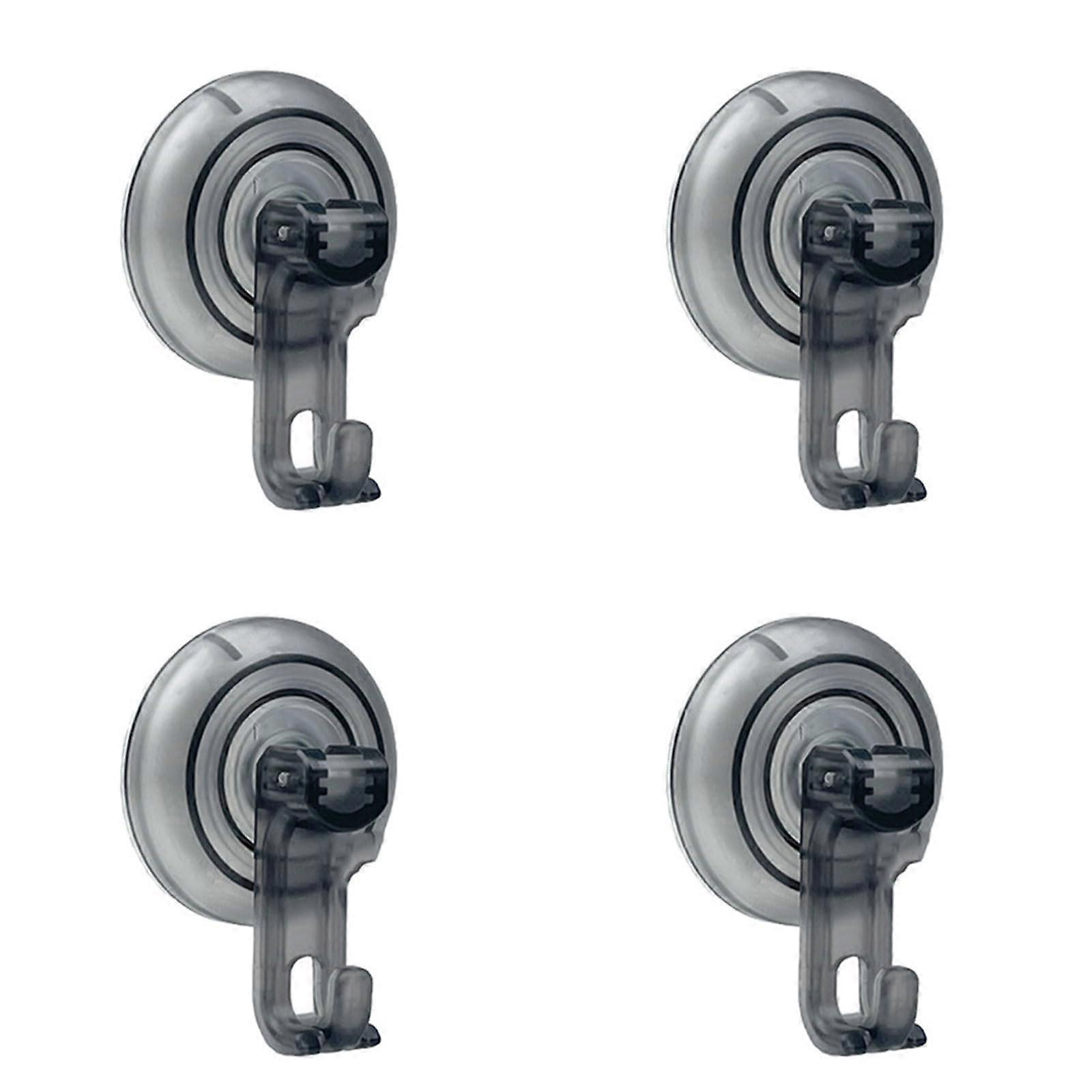 Vacuum Suction Hooks with Strong Adhesive Grip, Waterproof Reusable Wall Hooks for Bathroom or Kitchen
