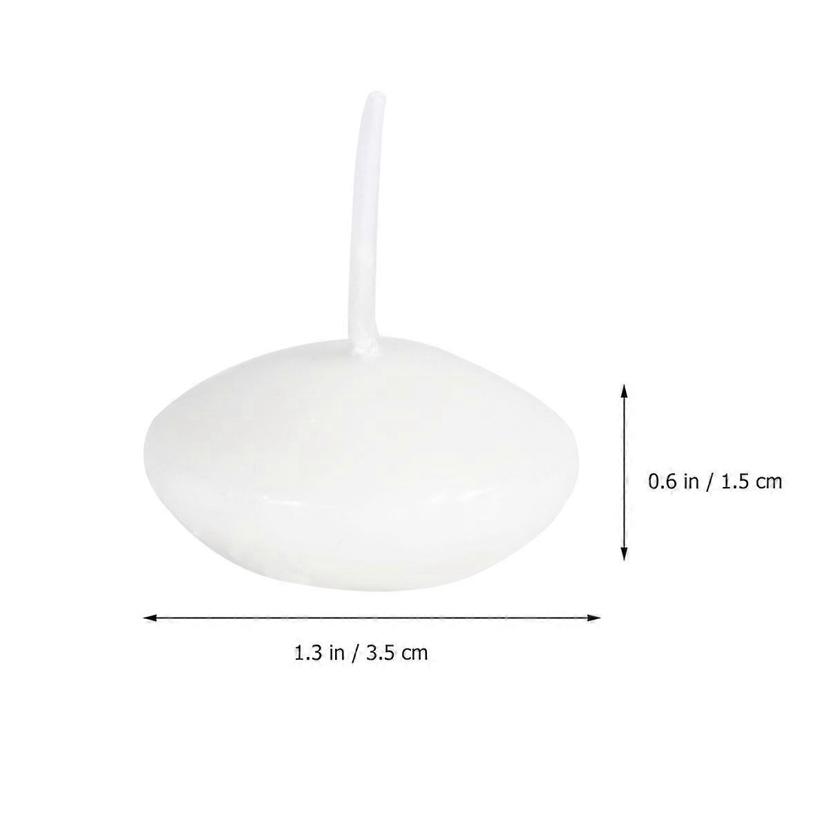 Decorative Floating Candles Wedding Mini Disc Candles for Decor 25Pcs White