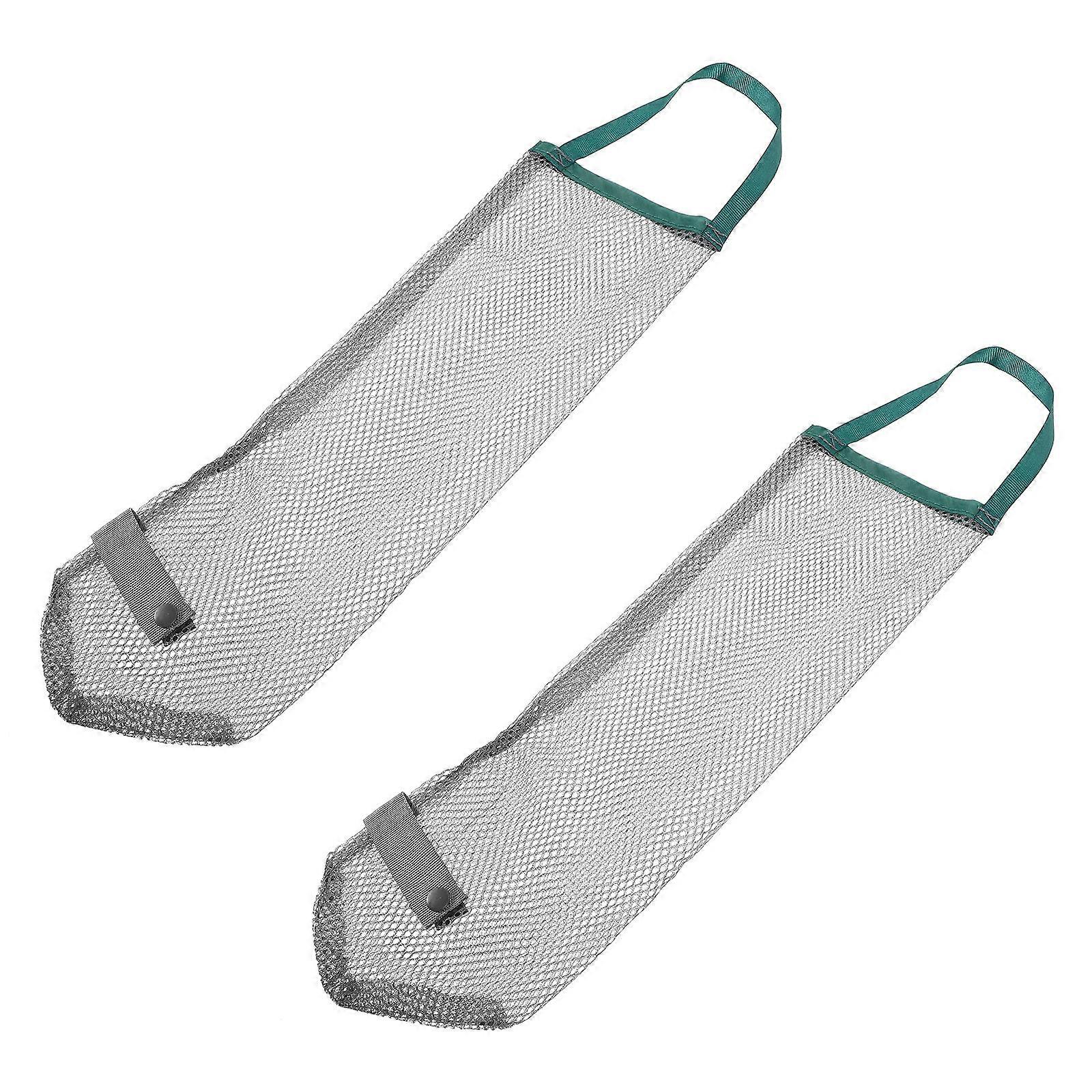 Green Mesh Bags Fruit Vegetable Storage Bag for Hanging 2Pcs