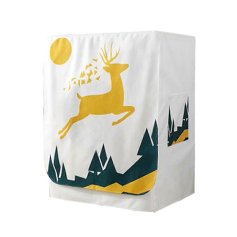 Waterproof Dustproof Front Load Washing Machine Cover UV Sunproof Fits 89kg