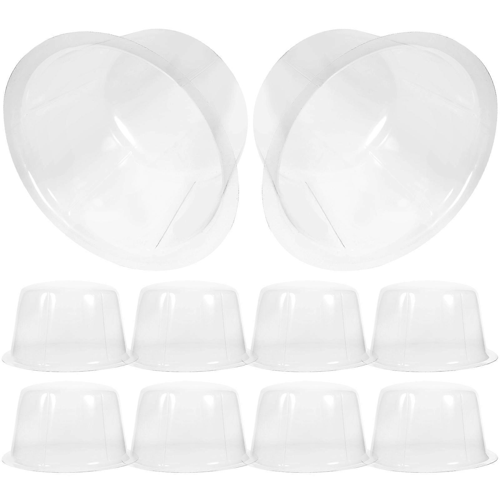 Plastic Hat Stretcher 10Pcs Hat Insert Stand For Baseball Cap Peaked Cap Transparent Shape Fixing