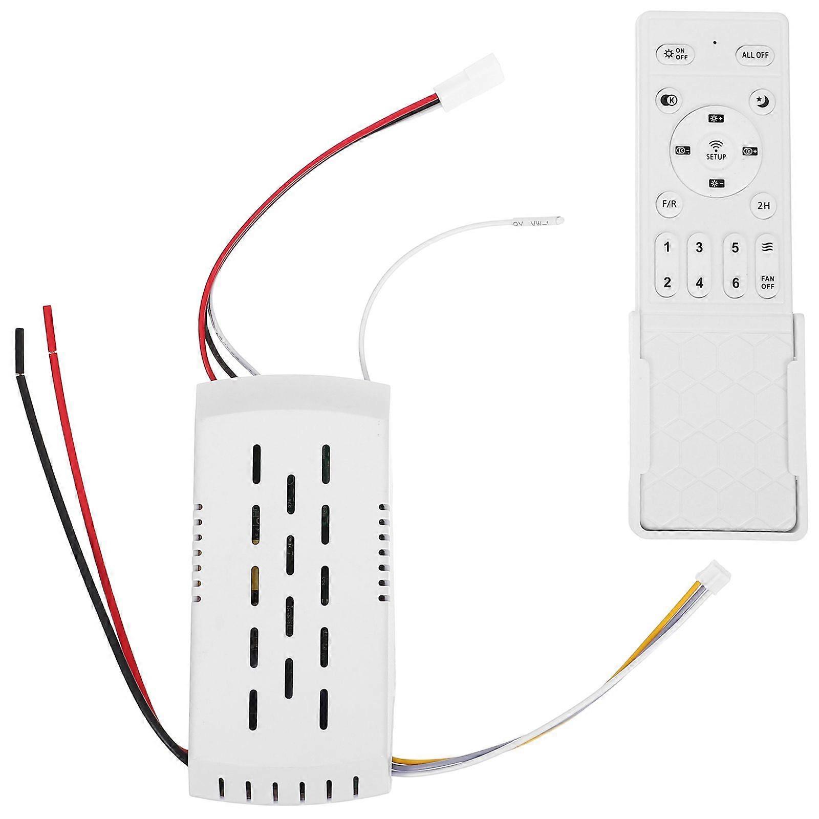 1 Set Ceiling Fan Remote - Dc Wireless Universal Remote For Ceiling Fans Light - Motor Controller With Speed Adjustable And Light Control Function For