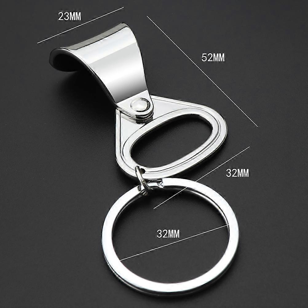 Creative Metal Bottle Opener Keychain for Bottle Opening 1Pcs Silver