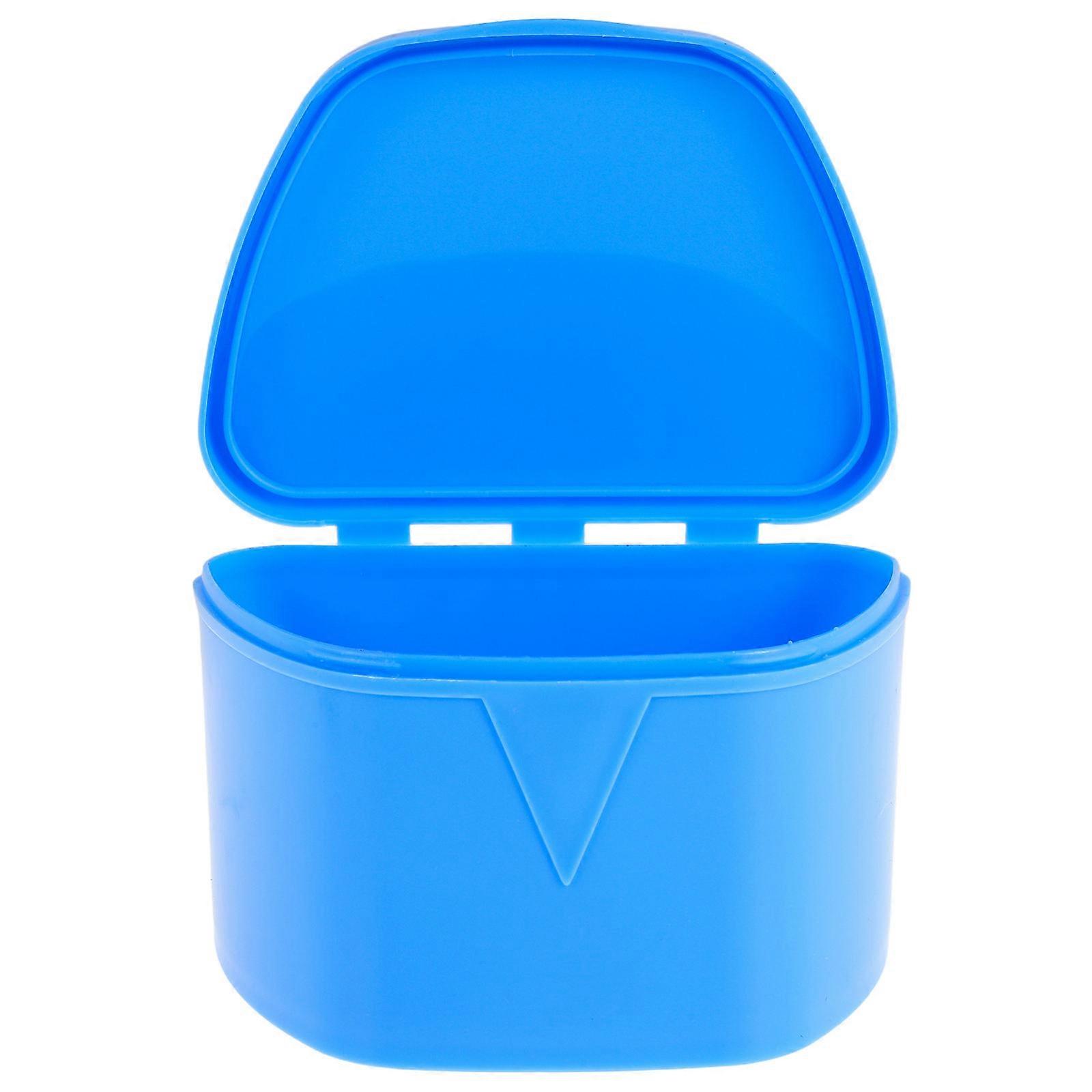 Braces Storage Box for Maintenance 5Pcs Plastic Teeth Holder Dark Blue