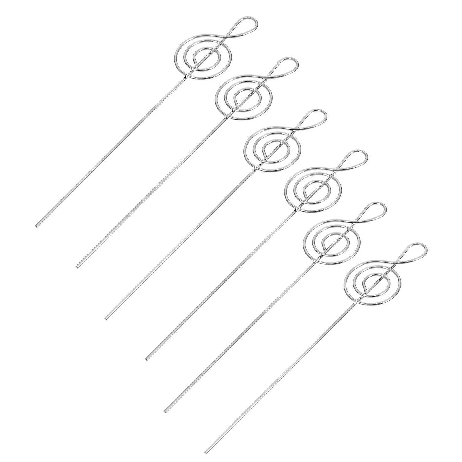 Table Number Holder Metal Wire Clip for Memo Use 30Pcs Silver