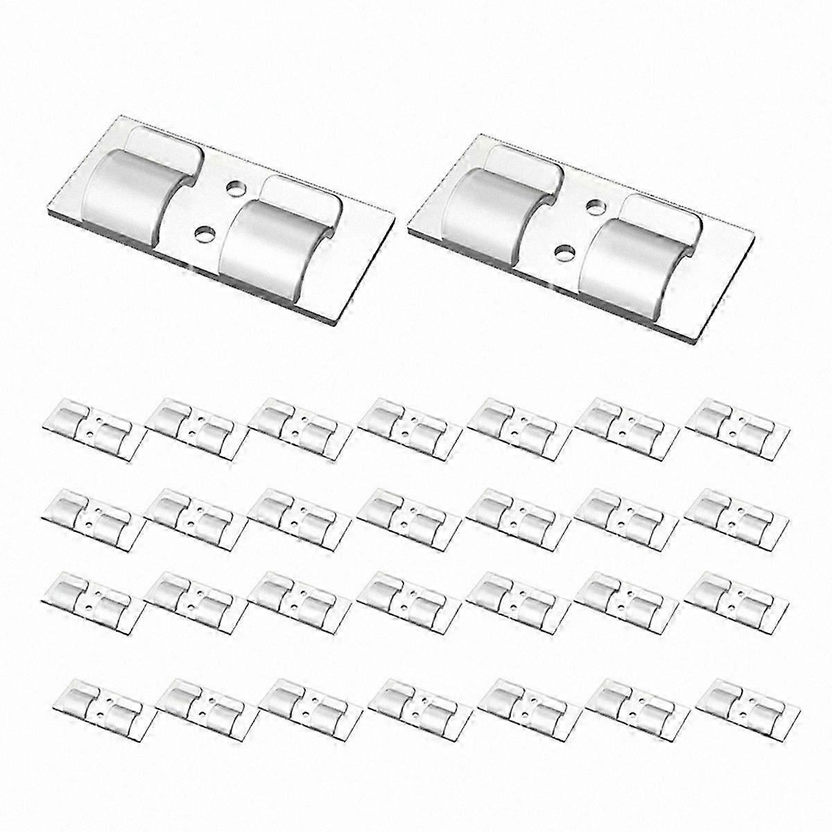 30Pcs Clear Heavy Duty Light Clips Hooks for Indoor Outdoor String Lights