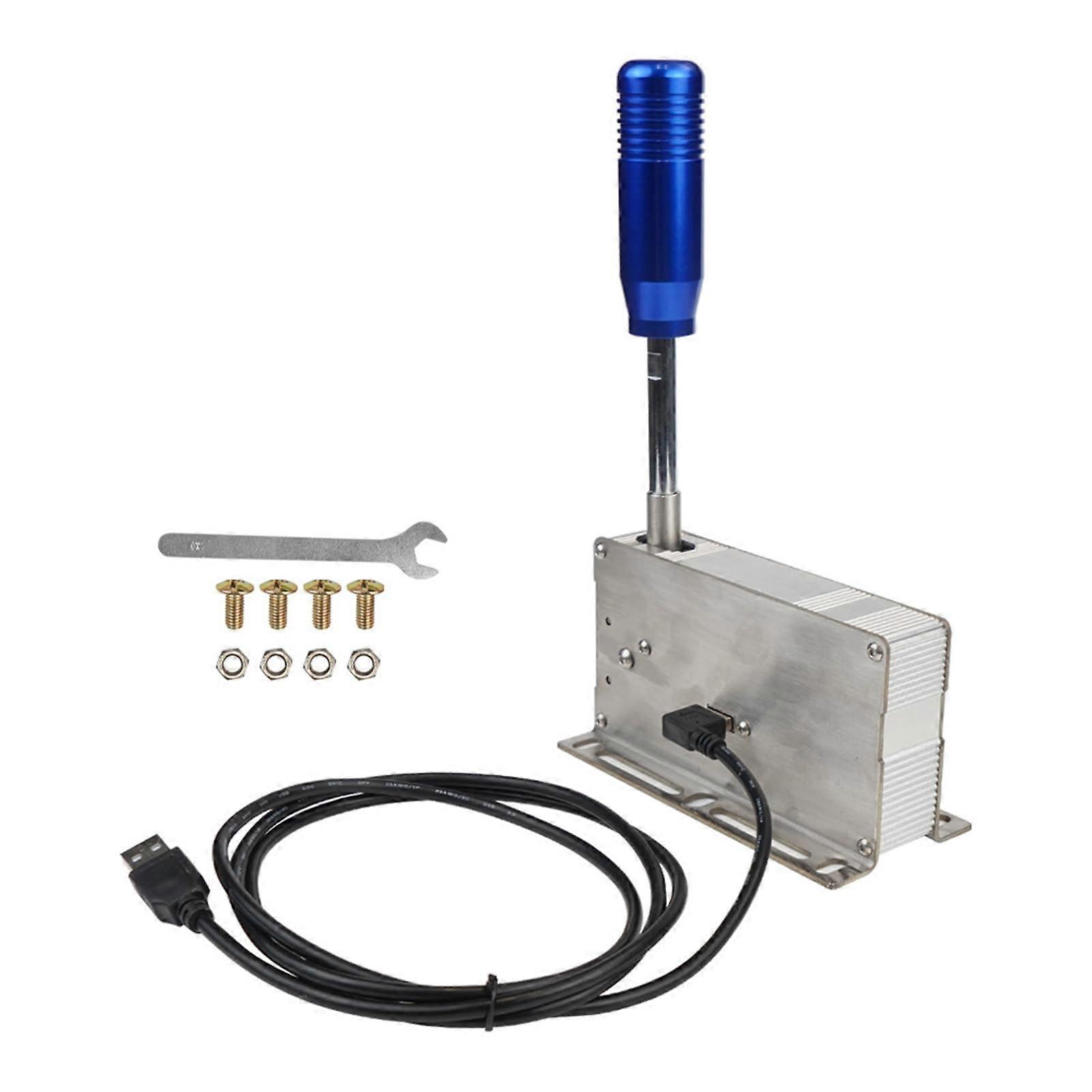 USB Racing Shifter Plug and Play Ergonomic Grip Easy Install PC Sequential Gear Shifter for Sim Racing