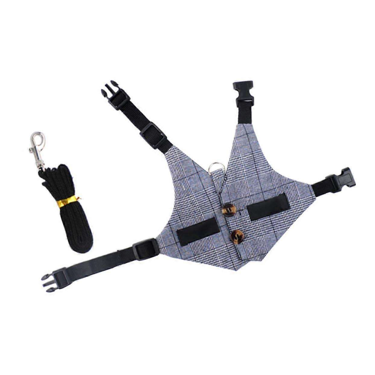 Adjustable Rabbit Harness for Walking with Lightweight Breathable Vest and Bunny Leash Set