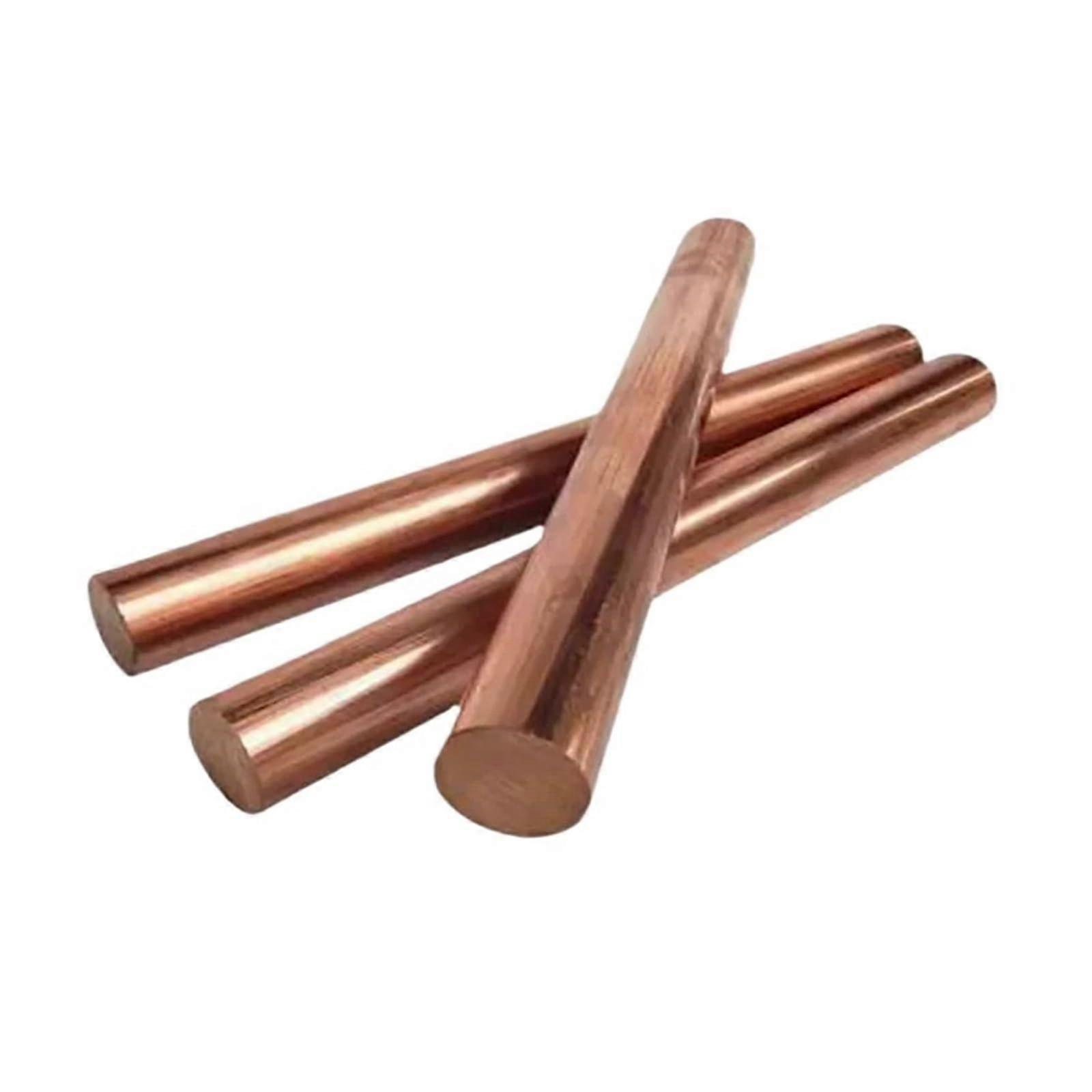 Copper Rod Solid Copper Bar  Conductivity for Electrical Plumbing DIY Industrial 4mm 500mm