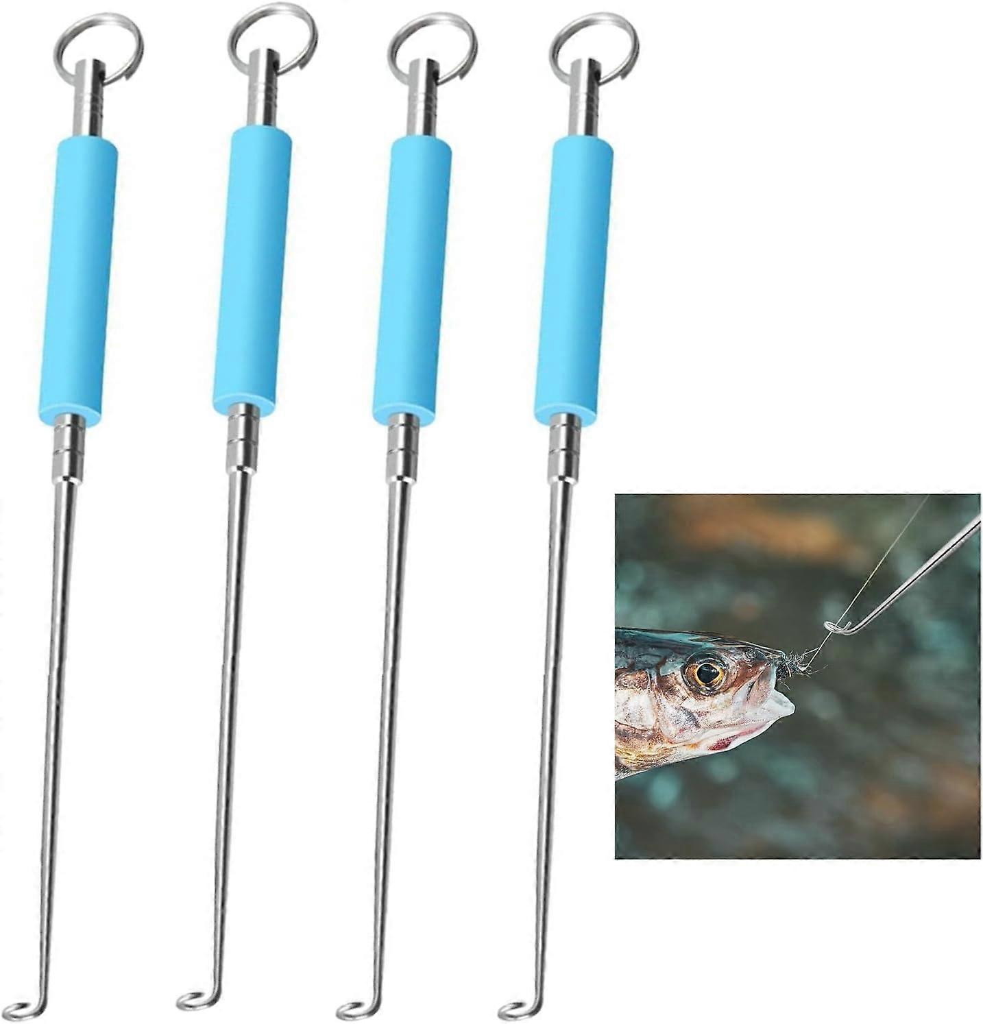 4-Piece Stainless Steel Hook Remover Set