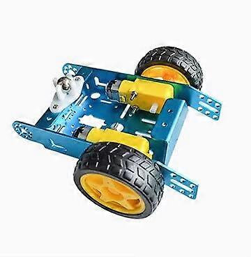 3D Printer Accessories Aluminum Robot Car Chassis Blue 2 Wheel DIY Educational Intelligent Kit